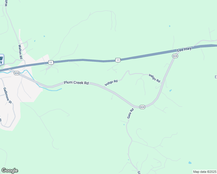 map of restaurants, bars, coffee shops, grocery stores, and more near 2771 Indigo Road in Christiansburg