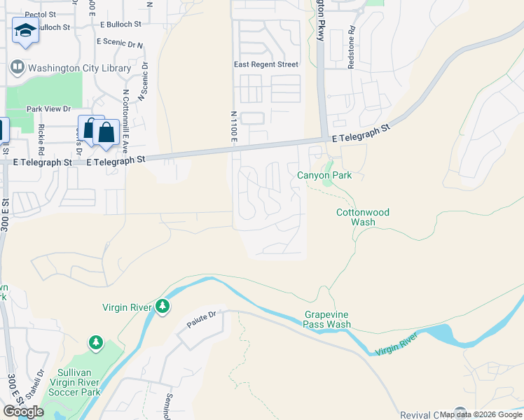 map of restaurants, bars, coffee shops, grocery stores, and more near 1160 East Telegraph Street in Washington