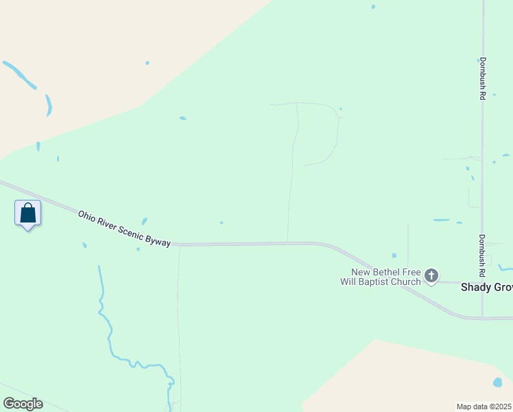 map of restaurants, bars, coffee shops, grocery stores, and more near 7717 Unionville Road in Brookport