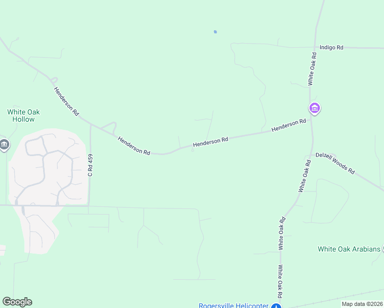 map of restaurants, bars, coffee shops, grocery stores, and more near 1756 Henderson Road in Rogersville