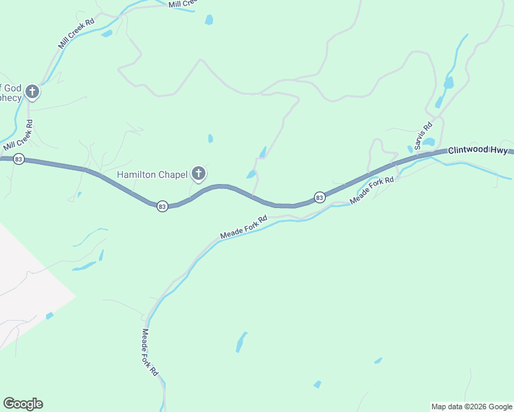 map of restaurants, bars, coffee shops, grocery stores, and more near 11442 Meade Fork Road in Pound