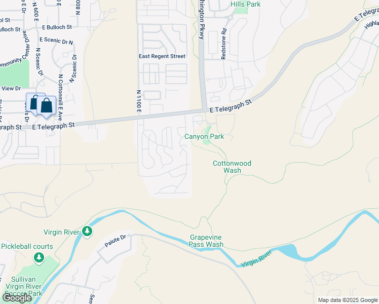 map of restaurants, bars, coffee shops, grocery stores, and more near 1360 East Telegraph Street in Washington