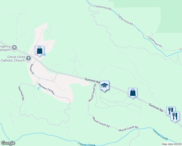 map of restaurants, bars, coffee shops, grocery stores, and more near 23581 Summit Road in Los Gatos