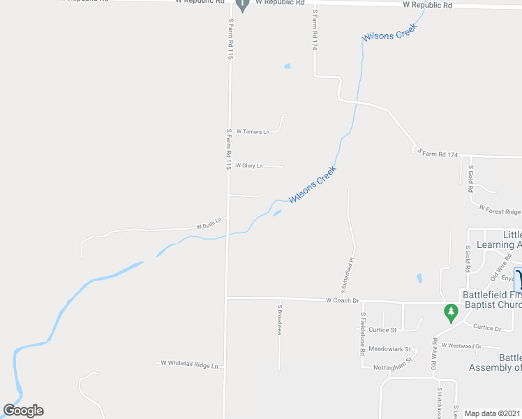 map of restaurants, bars, coffee shops, grocery stores, and more near 5759 West Sunshine Street in Republic