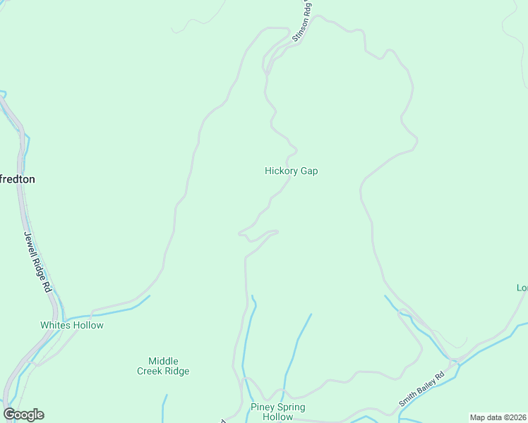 map of restaurants, bars, coffee shops, grocery stores, and more near Middle Creek Road in Jewell Ridge