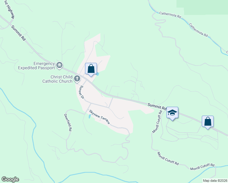 map of restaurants, bars, coffee shops, grocery stores, and more near 23435 Summit Road in Los Gatos