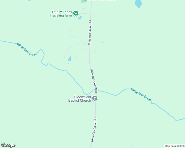 map of restaurants, bars, coffee shops, grocery stores, and more near 10198 White Oak Church Road in Wilsons