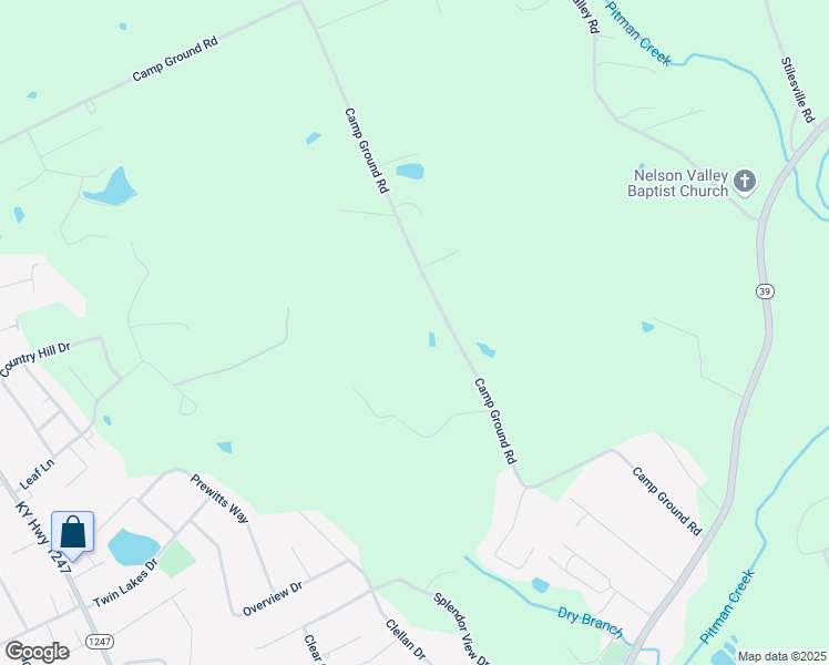 map of restaurants, bars, coffee shops, grocery stores, and more near 1647 Camp Ground Road in Somerset