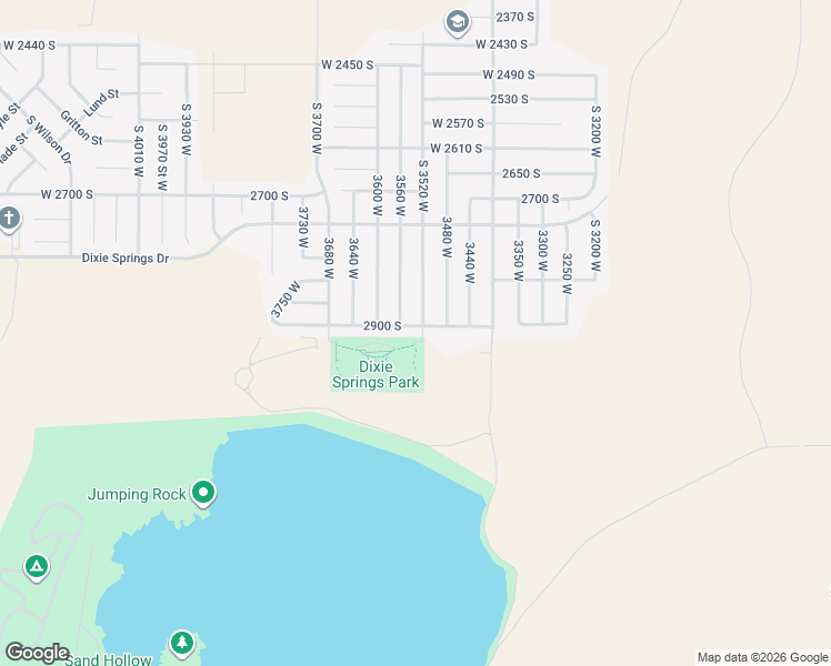 map of restaurants, bars, coffee shops, grocery stores, and more near 3529 West 2900 South in Hurricane