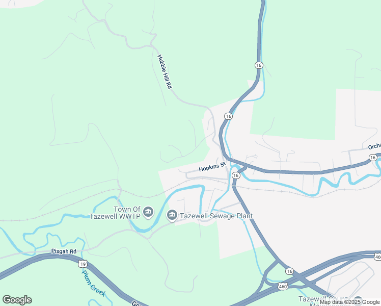 map of restaurants, bars, coffee shops, grocery stores, and more near Muncy Lane in Tazewell County