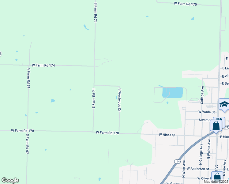 map of restaurants, bars, coffee shops, grocery stores, and more near 4693 South Westwood Drive in Republic