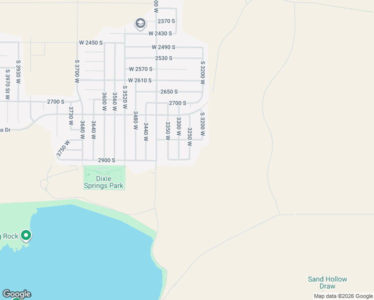 map of restaurants, bars, coffee shops, grocery stores, and more near 2864 South 3250 West in Hurricane