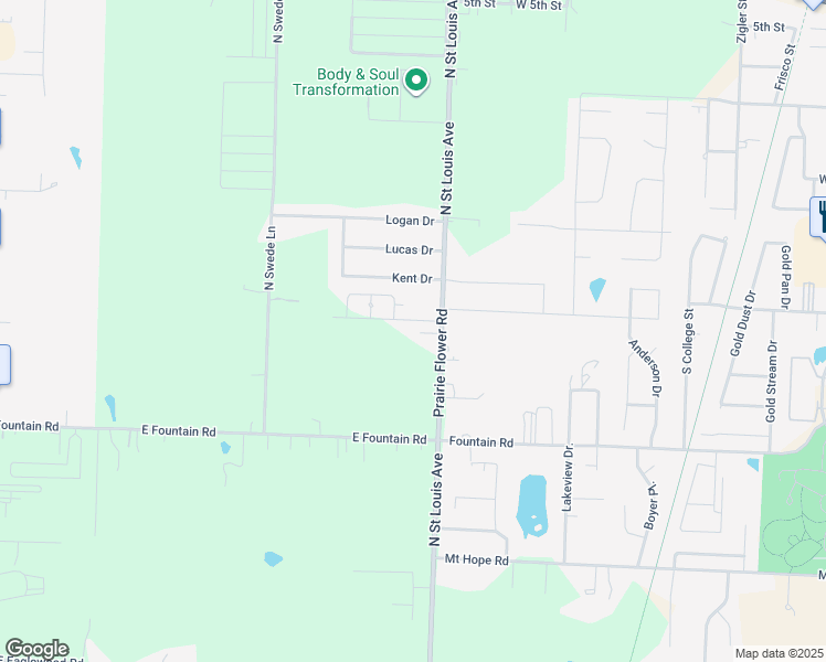 map of restaurants, bars, coffee shops, grocery stores, and more near 4218 North Saint Louis Avenue in Webb City