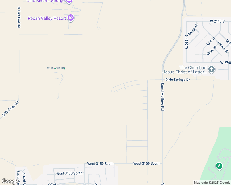 map of restaurants, bars, coffee shops, grocery stores, and more near 4851 West 2820 South in Hurricane