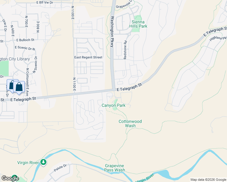 map of restaurants, bars, coffee shops, grocery stores, and more near 1474 East Telegraph Street in Washington