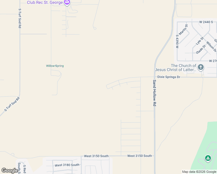 map of restaurants, bars, coffee shops, grocery stores, and more near 4874 West 2820 South in Hurricane