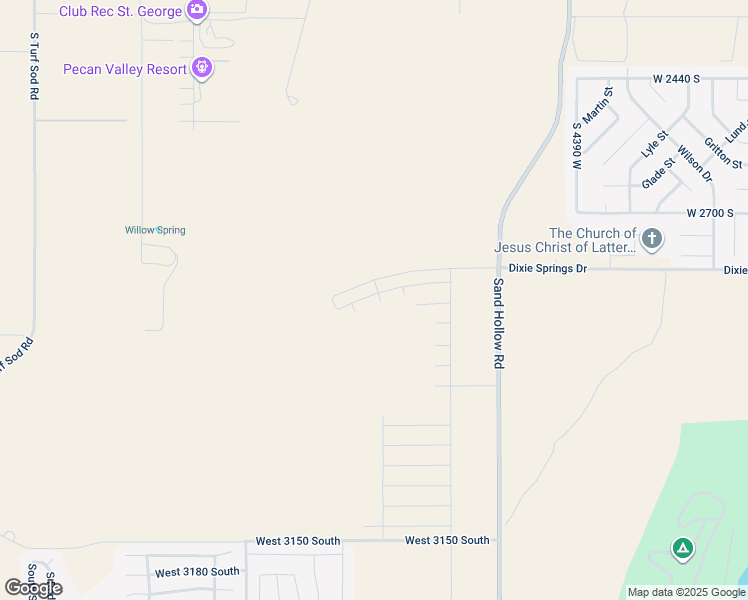 map of restaurants, bars, coffee shops, grocery stores, and more near 4801 West 2820 South in Hurricane