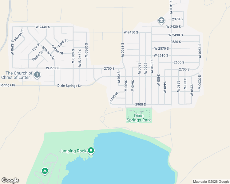 map of restaurants, bars, coffee shops, grocery stores, and more near 2842 3750 West in Hurricane