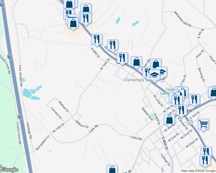 map of restaurants, bars, coffee shops, grocery stores, and more near 1508 Poindexter Street in London