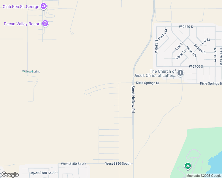 map of restaurants, bars, coffee shops, grocery stores, and more near 4705 West 2820 South in Hurricane