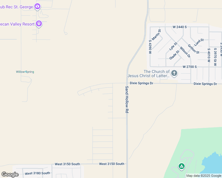 map of restaurants, bars, coffee shops, grocery stores, and more near 4651 West 2820 South in Hurricane