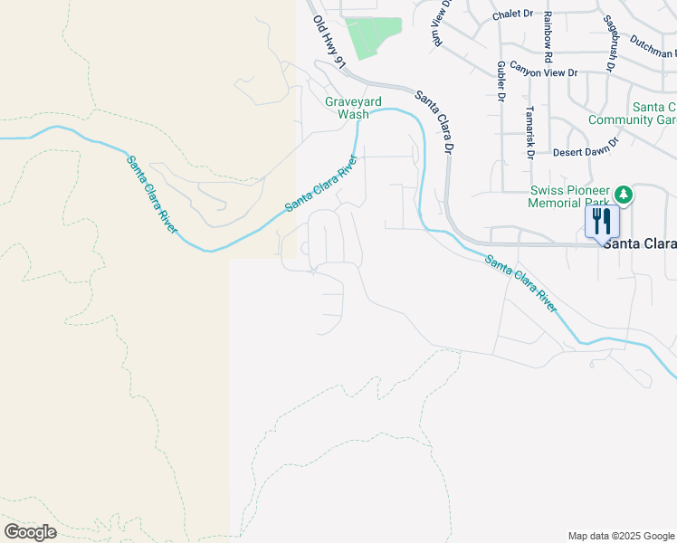 map of restaurants, bars, coffee shops, grocery stores, and more near 3940 Hillside Way in Santa Clara