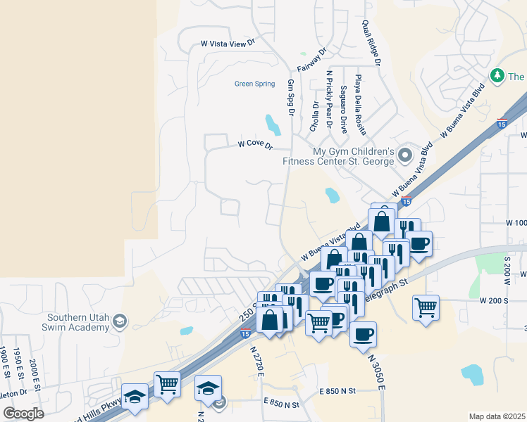 map of restaurants, bars, coffee shops, grocery stores, and more near 61 Shadow Ridge Drive in Washington
