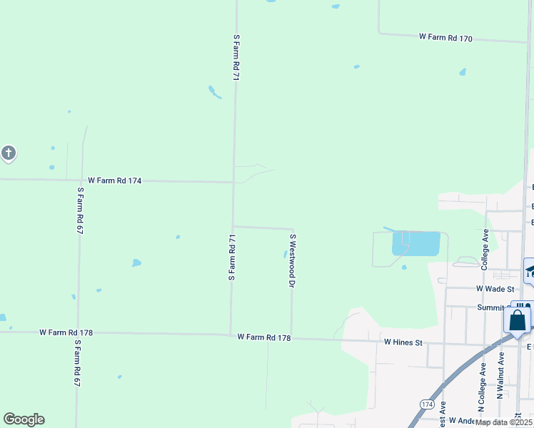 map of restaurants, bars, coffee shops, grocery stores, and more near 4742 South Westwood Drive in Republic