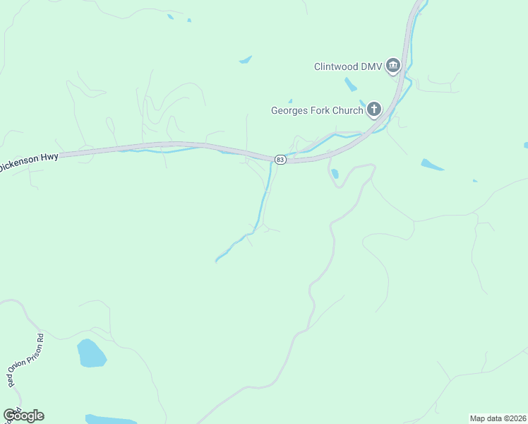 map of restaurants, bars, coffee shops, grocery stores, and more near State Route 705 in Dickenson County