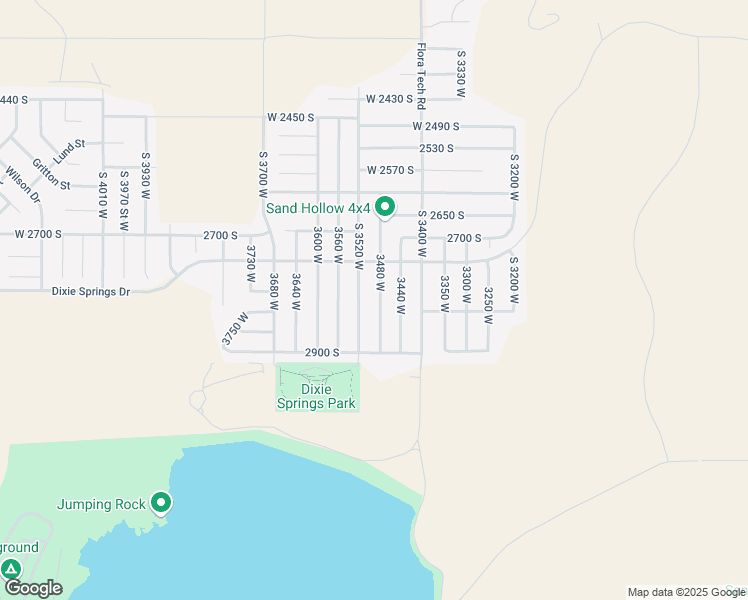 map of restaurants, bars, coffee shops, grocery stores, and more near 2810 3480 West in Hurricane