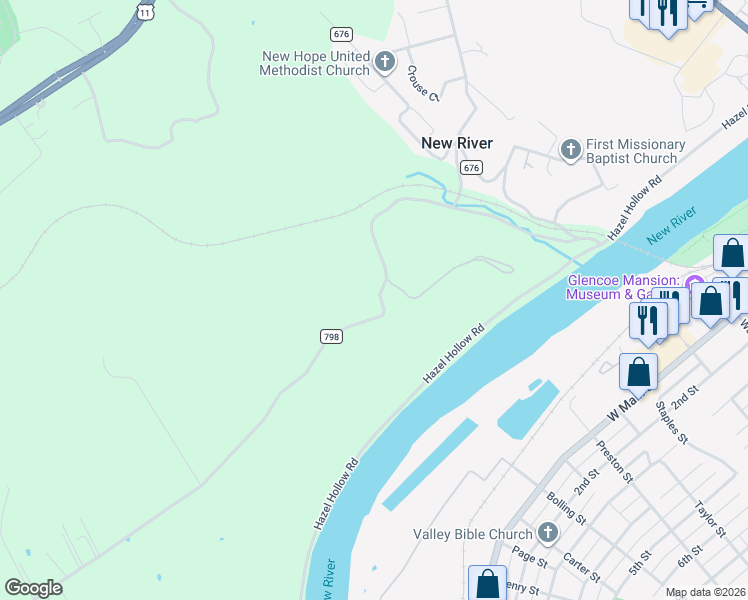 map of restaurants, bars, coffee shops, grocery stores, and more near 7091 State Road 798 in Fairlawn