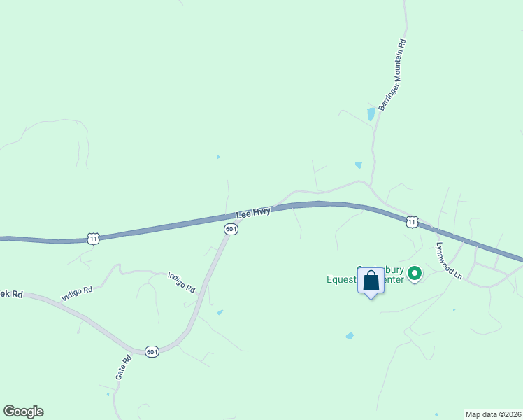 map of restaurants, bars, coffee shops, grocery stores, and more near 2158 Radford Road in Christiansburg