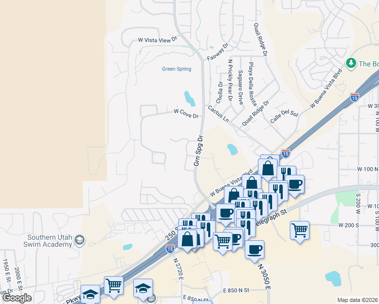 map of restaurants, bars, coffee shops, grocery stores, and more near 1056 West Hillview Drive in Washington