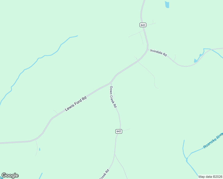 map of restaurants, bars, coffee shops, grocery stores, and more near 100 Down Creek Road in Brookneal