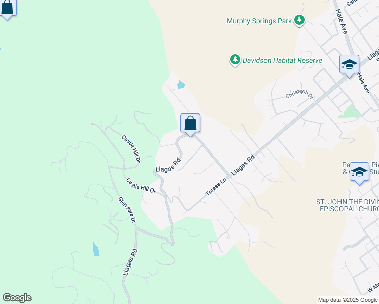 map of restaurants, bars, coffee shops, grocery stores, and more near 1190 Llagas Road in Morgan Hill