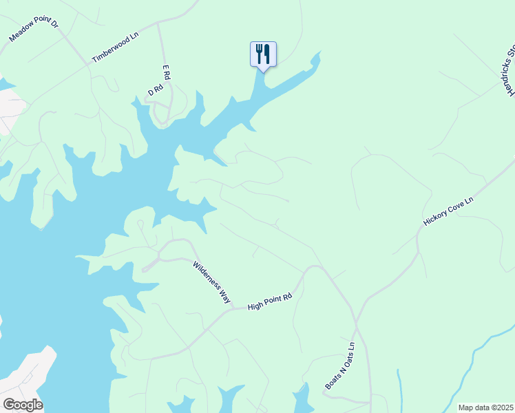 map of restaurants, bars, coffee shops, grocery stores, and more near 105 Whisperridge Court in Moneta