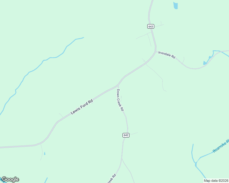map of restaurants, bars, coffee shops, grocery stores, and more near 4279-4503 Lewis Ford Road in Brookneal