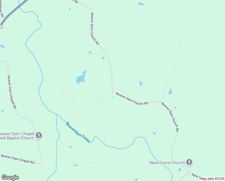 map of restaurants, bars, coffee shops, grocery stores, and more near 2282 Beaver Dam Church Road in Brownsville
