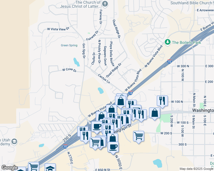 map of restaurants, bars, coffee shops, grocery stores, and more near 155 North Turnbury Lane in Washington