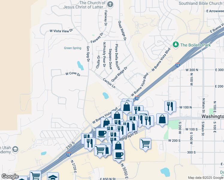 map of restaurants, bars, coffee shops, grocery stores, and more near 155 North Turnbury Lane in Washington