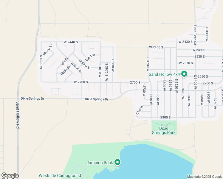 map of restaurants, bars, coffee shops, grocery stores, and more near 2752 South 3930 West in Hurricane