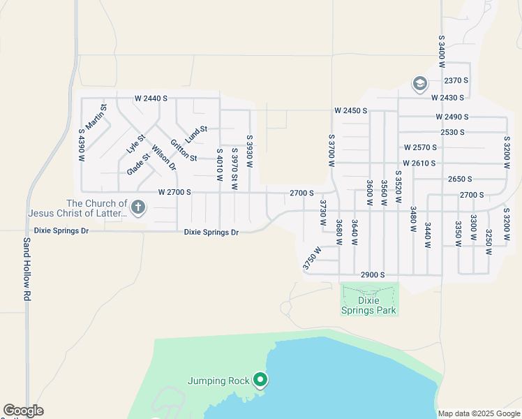 map of restaurants, bars, coffee shops, grocery stores, and more near 2748 South 3870 West in Hurricane
