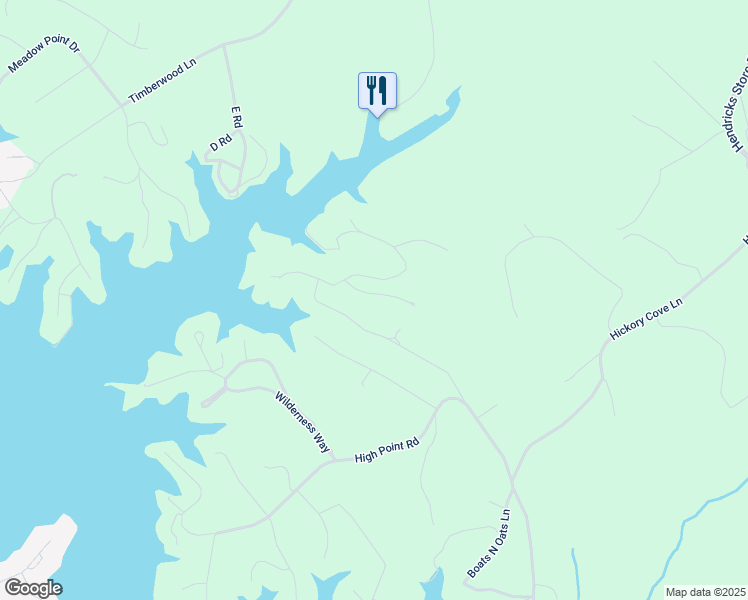 map of restaurants, bars, coffee shops, grocery stores, and more near 105 Whisperridge Court in Moneta