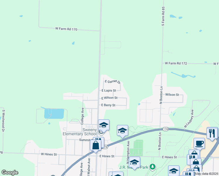 map of restaurants, bars, coffee shops, grocery stores, and more near 204 East Garnett Avenue in Republic