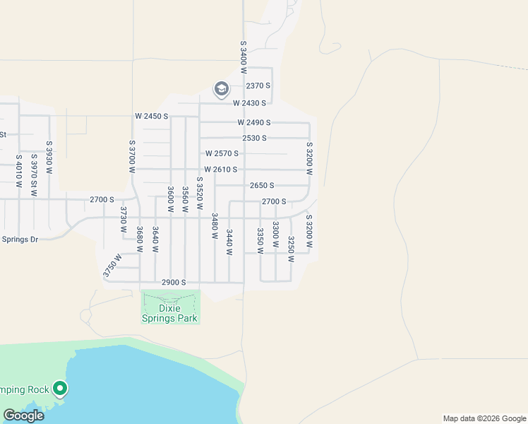 map of restaurants, bars, coffee shops, grocery stores, and more near 2733 3350 West in Hurricane