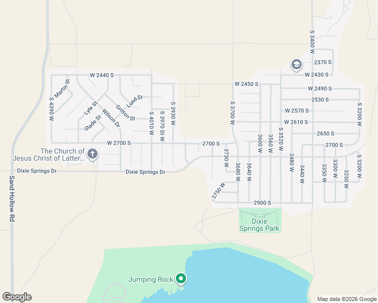 map of restaurants, bars, coffee shops, grocery stores, and more near 2731 South 3870 West in Hurricane