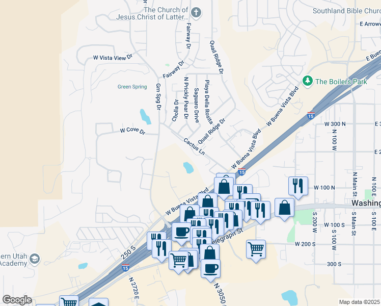 map of restaurants, bars, coffee shops, grocery stores, and more near 177 North Turnbury Lane in Washington