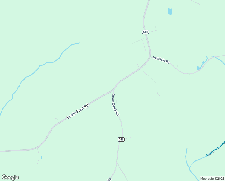 map of restaurants, bars, coffee shops, grocery stores, and more near 4279 Lewis Ford Road in Brookneal
