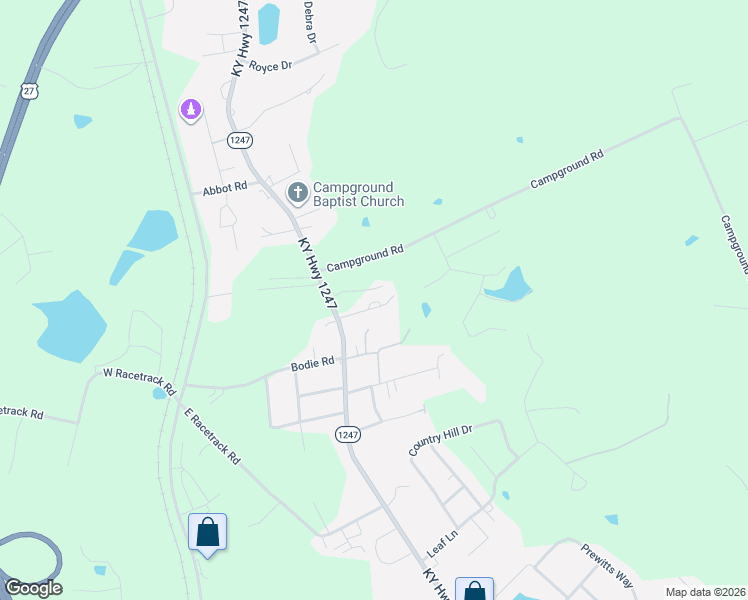 map of restaurants, bars, coffee shops, grocery stores, and more near 1-299 Sycamore Springs Drive in Somerset