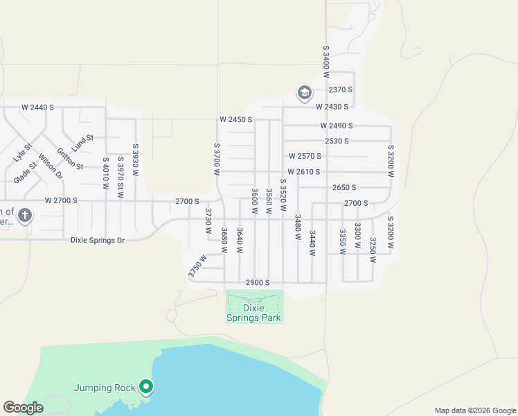 map of restaurants, bars, coffee shops, grocery stores, and more near 2713 3600 West in Hurricane